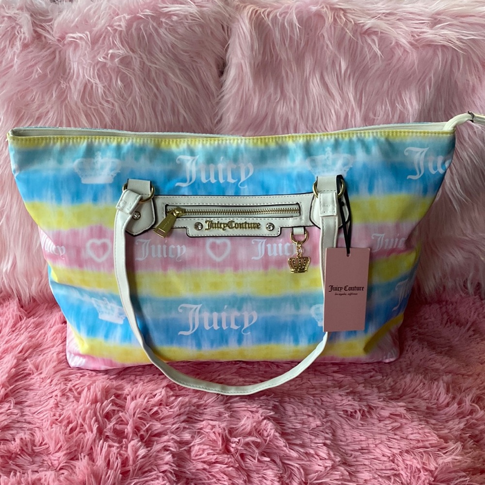 🎀Juicy Couture Tiedye Tie Light Tote🎀